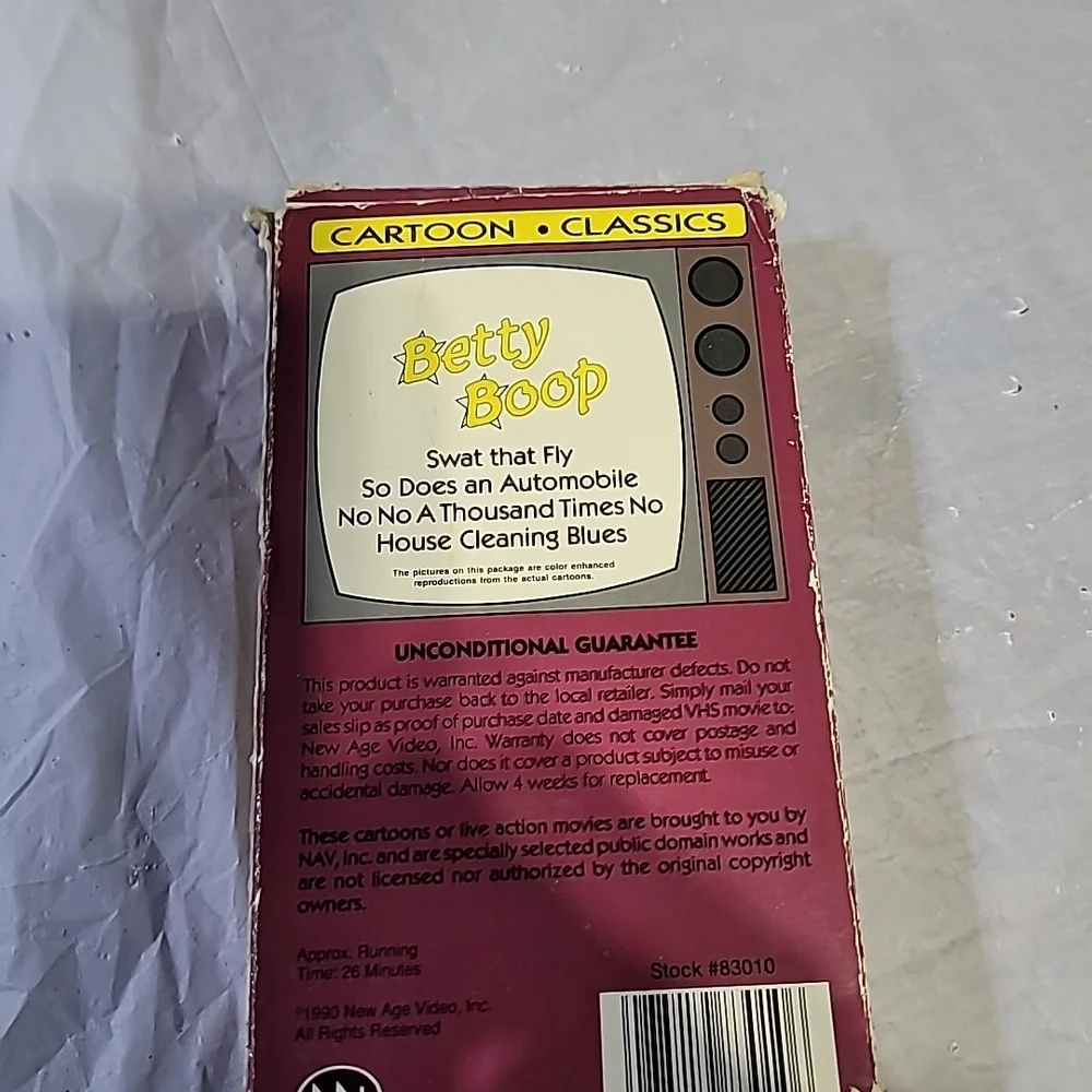 Betty Boop Cartoon Classics VHS